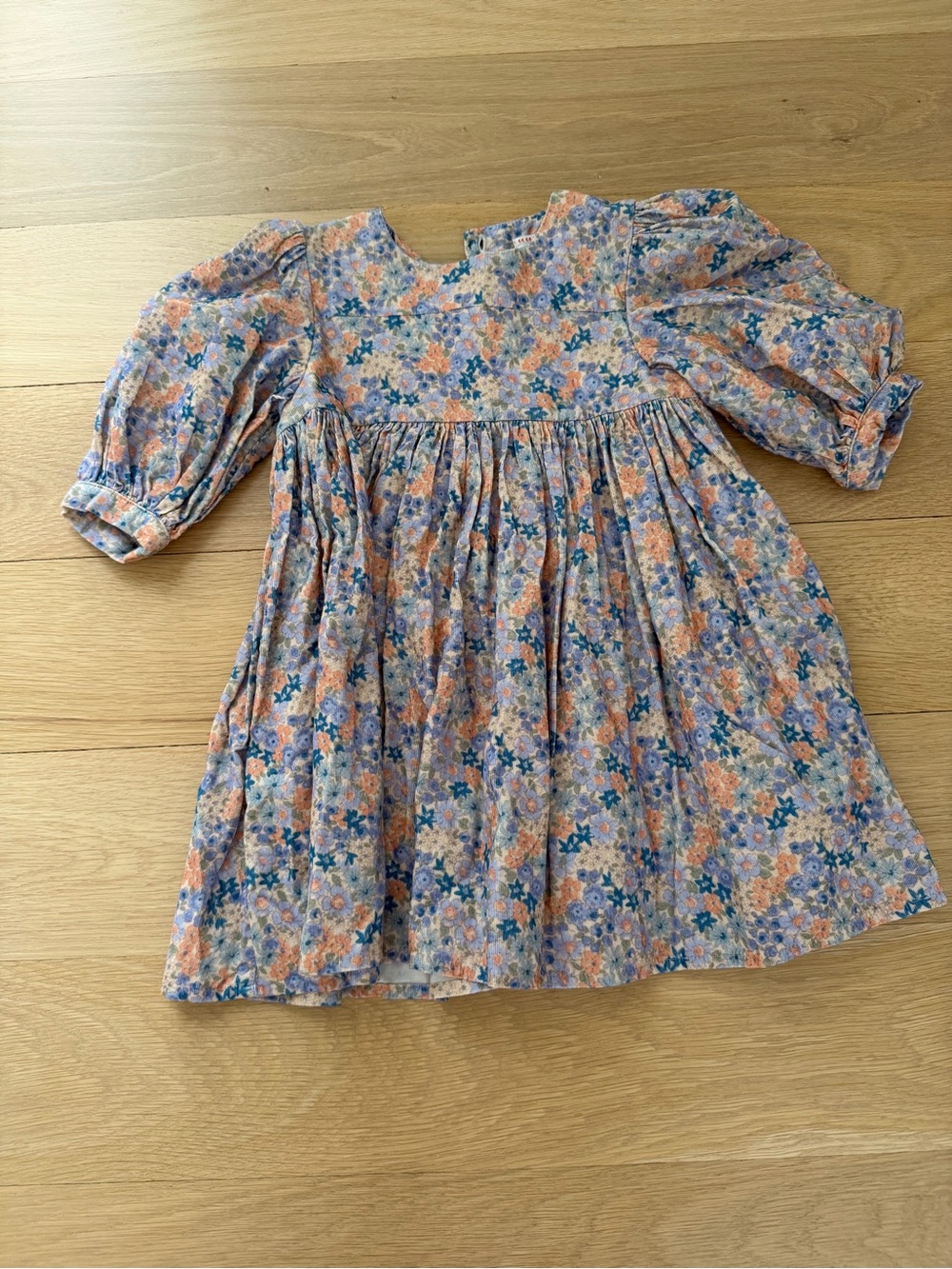 Morley Floral Top in Blue, Peach, Cream